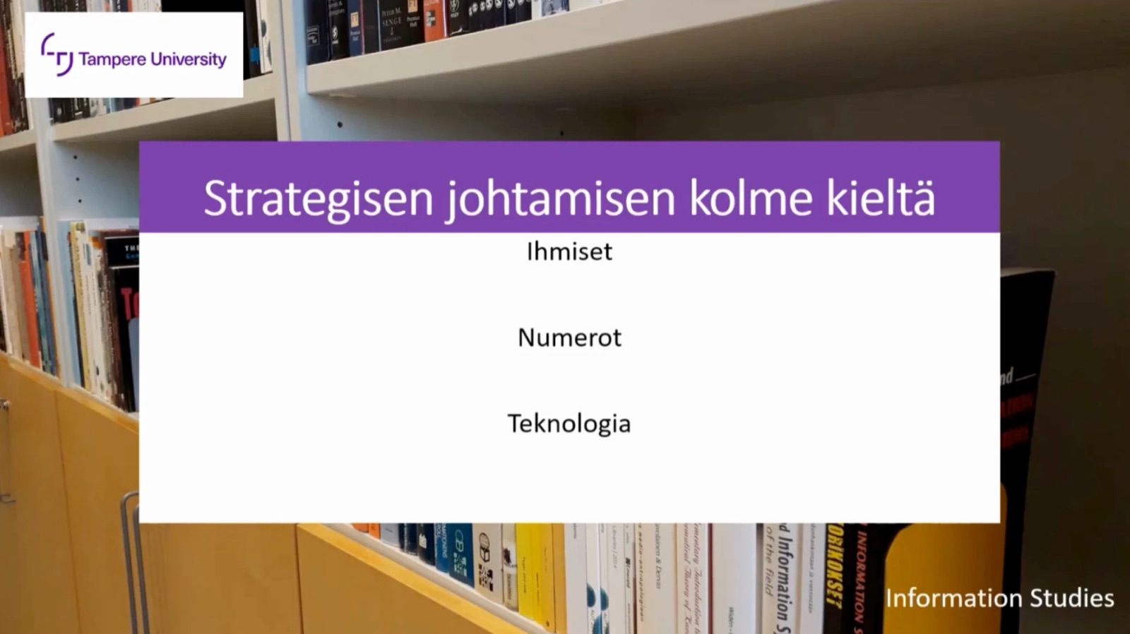 Strategisen johtamisen kolme kieltä: ihmiset, numerot ja teknologia