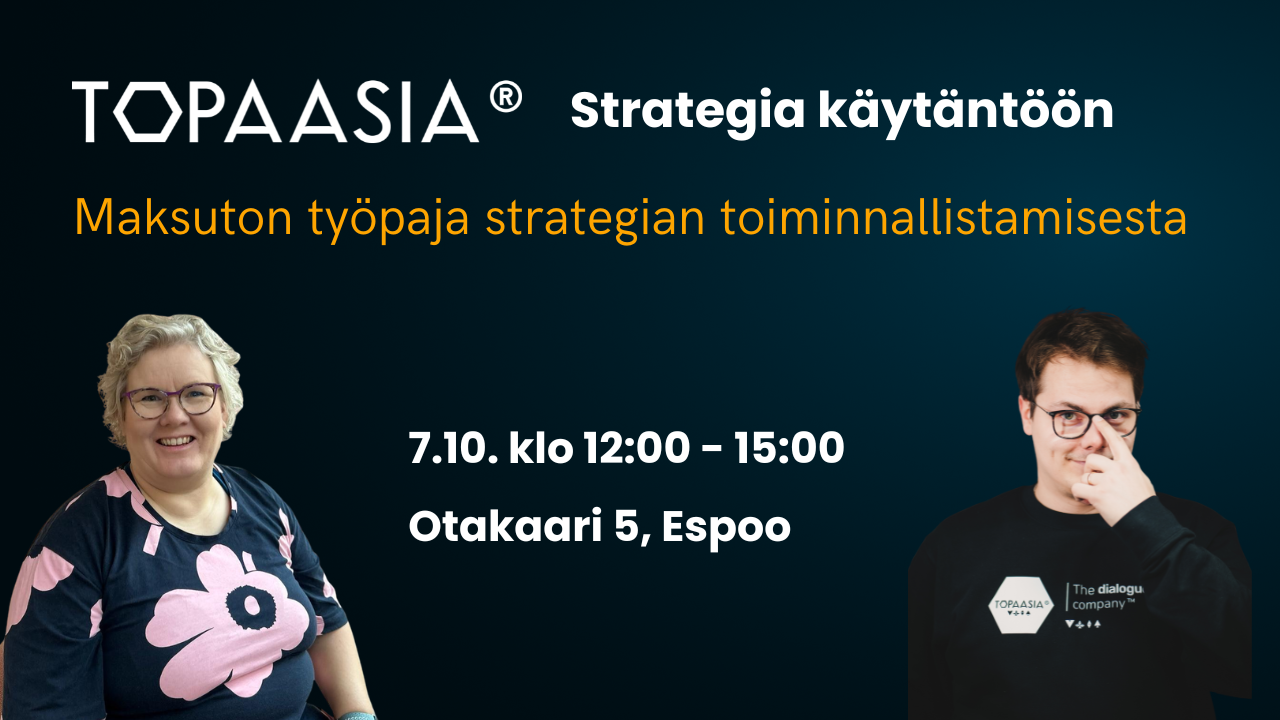 Strategia käytäntöön -maksuton työpaja